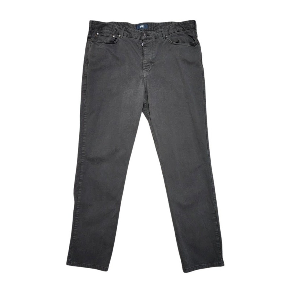 SPOKE London Fives Chino Pants 40 Build C Gray Taper Regular 5 Pocket Jeans